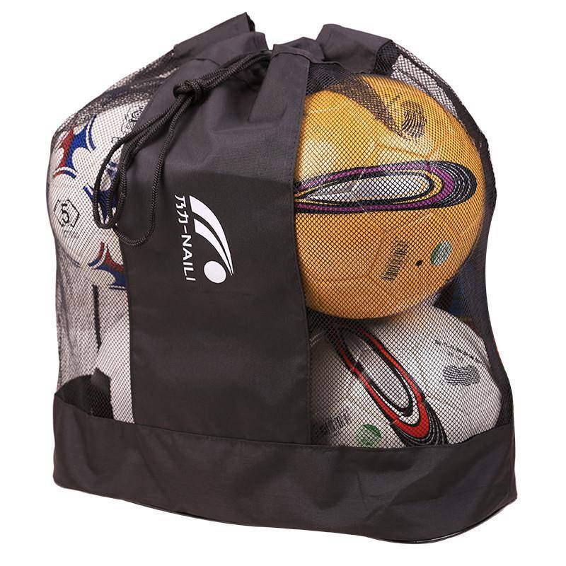 Soccer bag full-of-basket, volleyball net, one-shoulder-packed outdoor sports ball training equipment