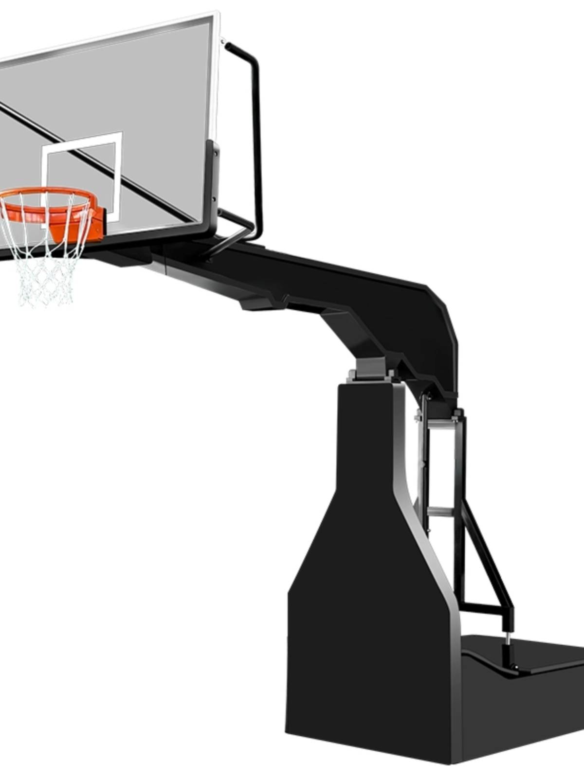 Outdoor basketball rack -moving adult outdoor indoor -littering flash flashy -electric hydraulic competition Standard basketball box