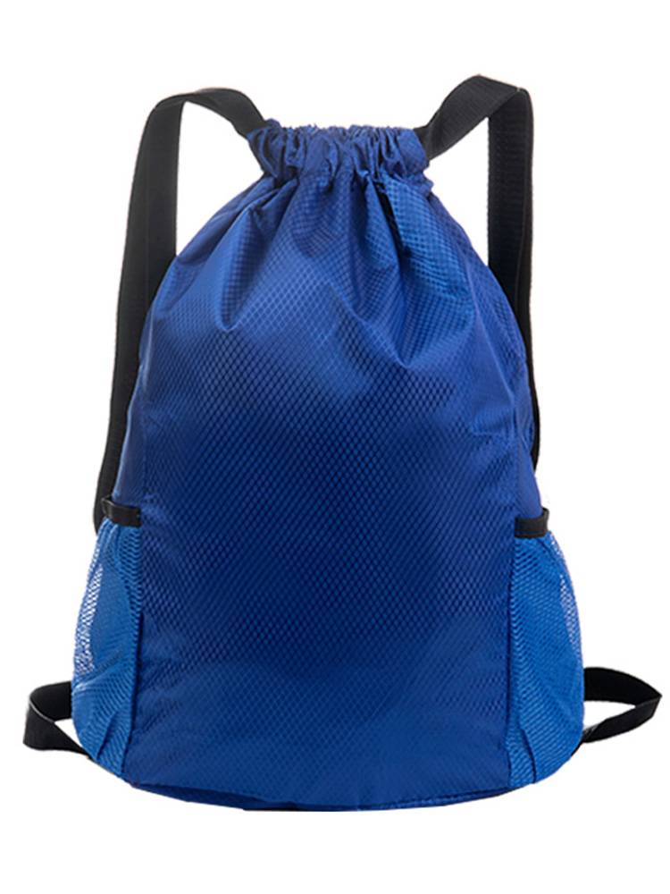 Bouder bag pocket backpack Men and women's new simple travel football backpack large -capacity drawing rope stump fitness sports basketball bag