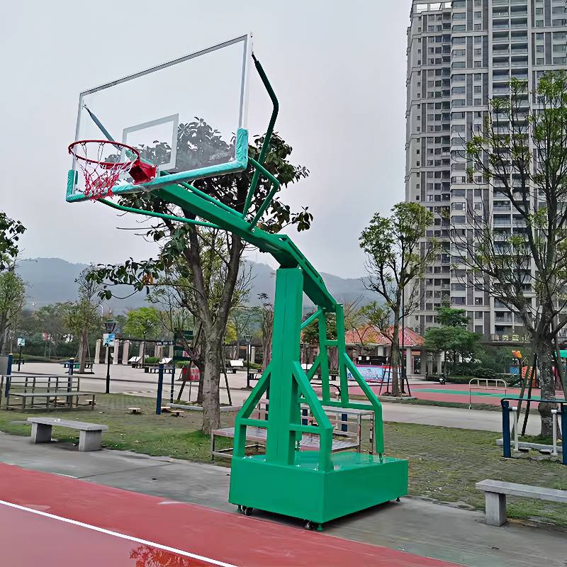 Flat box basketball rack