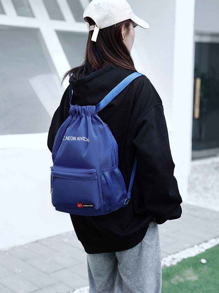 Trendy beam pocket anti -splash swimming storage backpack travel bag pumping rope backpack sports bag training basketball bag