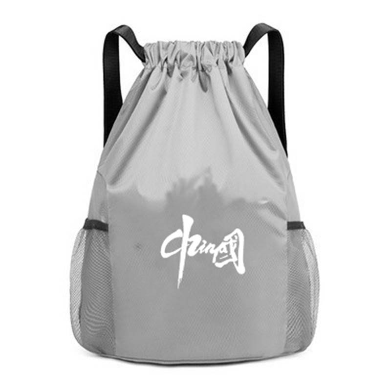 Chinese basketball bag collection bag football bag shoe bag sports beam pocket custom drawing rope backpack fitness backpack tide