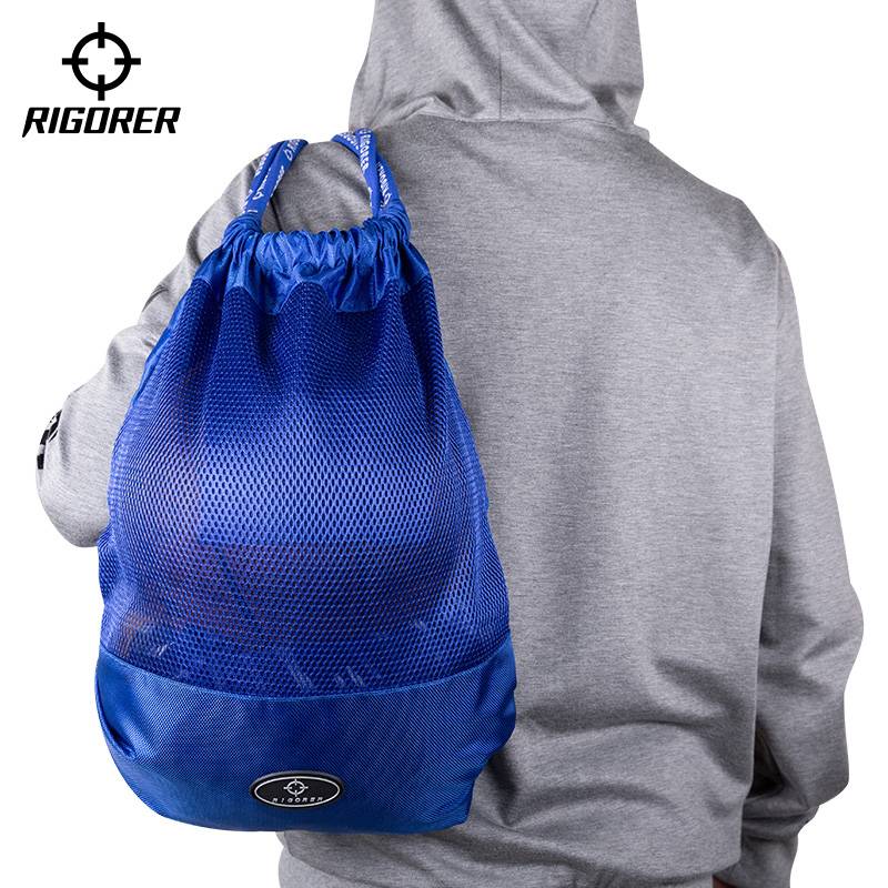 Persistent basketball bag training bag basketball bag single -shouldered sports net pocket football pocket hollow drawing rope bag