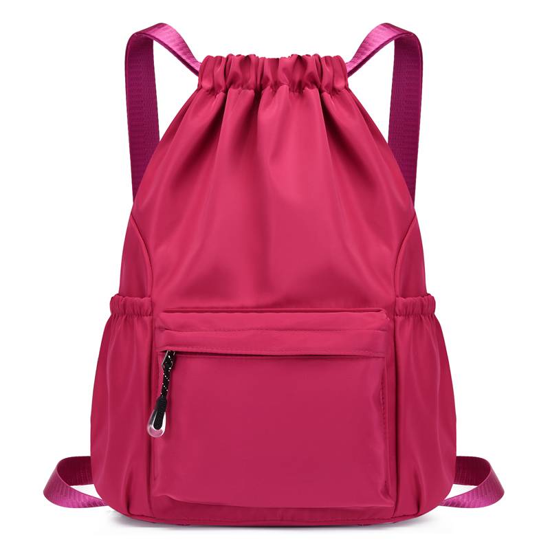 Custom bundle pocket drawing rope bare bag simple travel backpack sports bag waterproof lightweight fitness storage basketball bag
