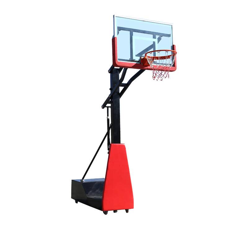 Little three -color basketball rack lifts mobile basketball rack professional club primary school outdoor rebound box
