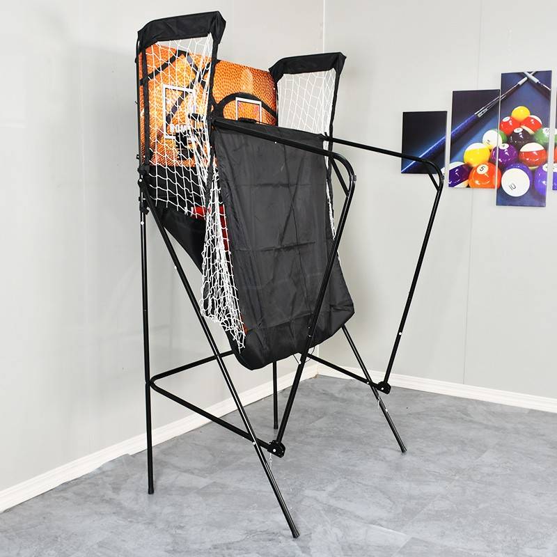 Double shooter adult indoor electronic score basketball rack fitness entertainment shooting game children's shooting machine