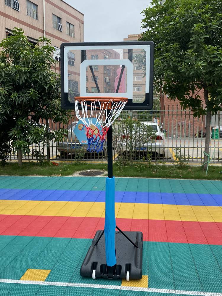 Outdoor adult basketball rack home children and adolescent mobile shooting box outdoor can move rebound basketball box