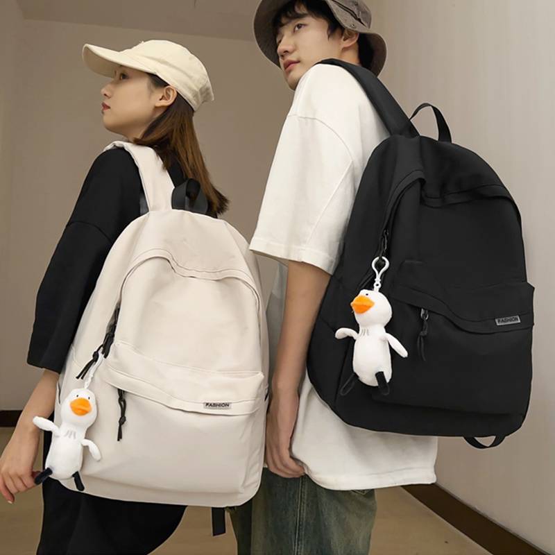 Backpack men's simple large -capacity travel backpack women's leisure Japanese junior high school students high school student school bag men