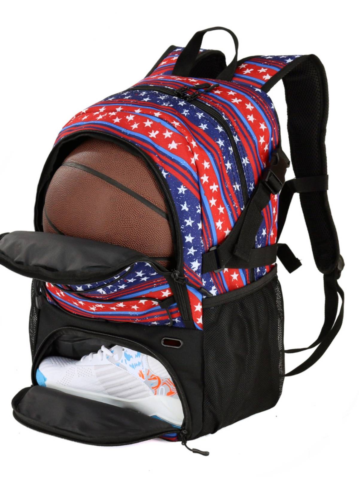 Explosion -selling boys and girls basketball backpack football backpack training equipment No. 7 basketball shoe storage bag