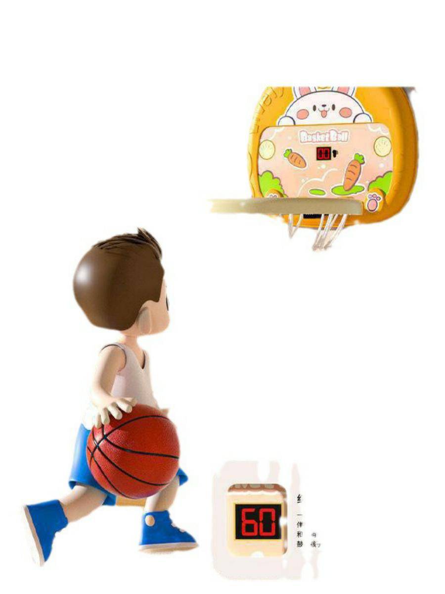 Children's basketball shooting box indoor hanging baby basketball rack parent -child home ball toy boy 1 3 years old 2