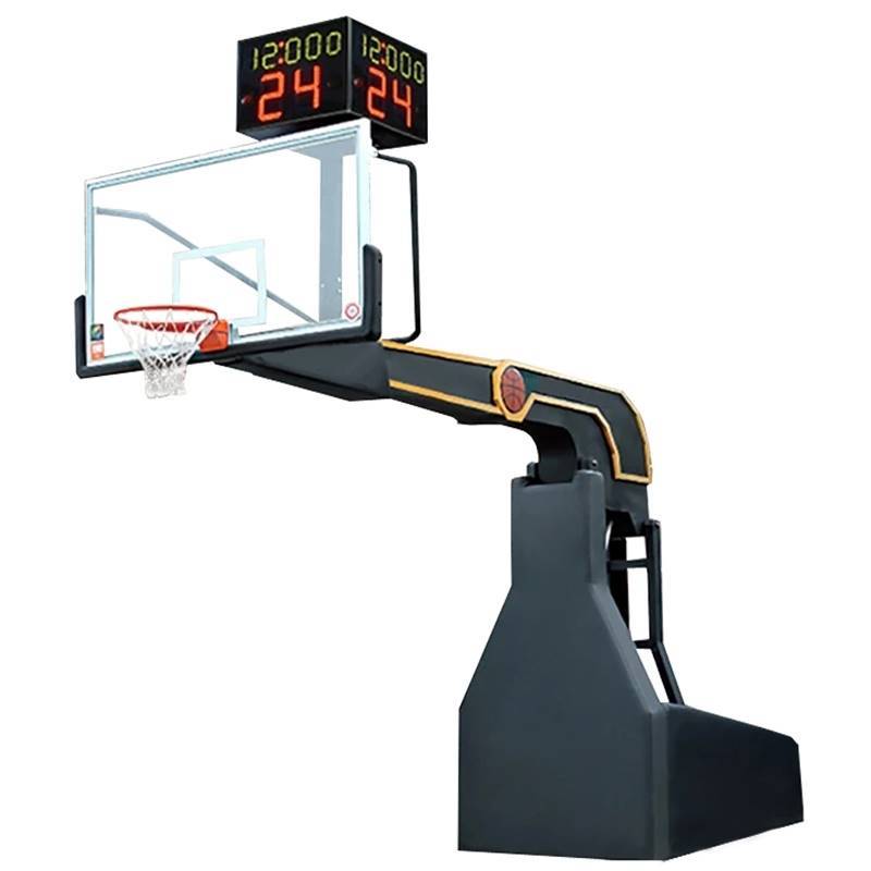 Sichuan Outdoor Adult Standard Competition Mobile Lift Basketball House Room professional manual electric remote control hydraulic basket