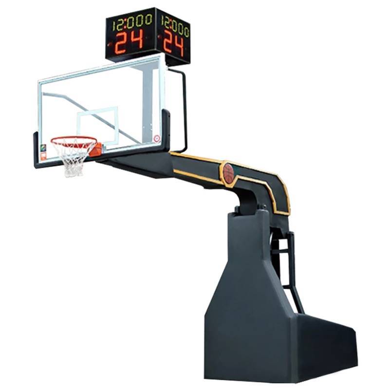 Olympic star manual hydraulic basketball rack size face