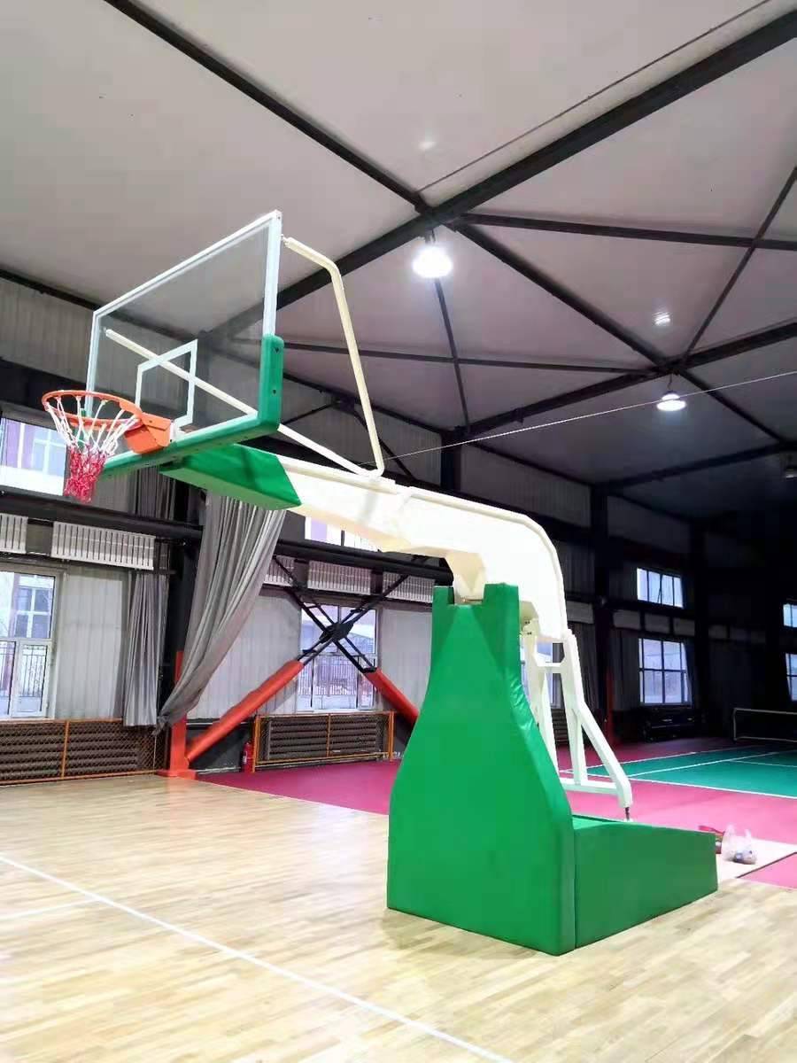 Manual hydraulic basketball frame standard adult electric hydraulic mobile professional indoor lift competition basketball rack