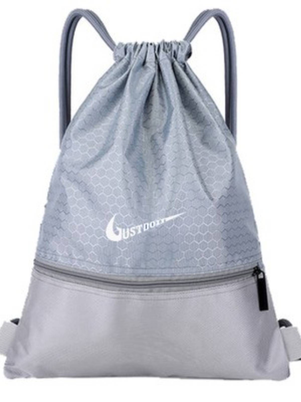 Beam -mouth bag backpack football bag large -capacity waterproof storage bag simple travel drawing stump folding bag basketball bag