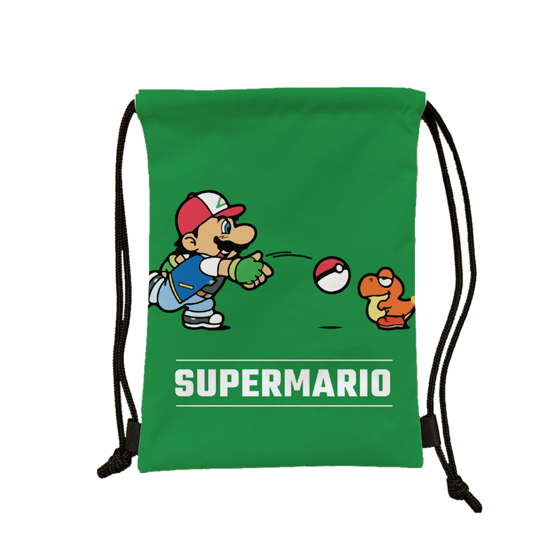 Cartoon high face value Super Mary series receiving bag portable sports beam large -capacity waterproof basketball bag