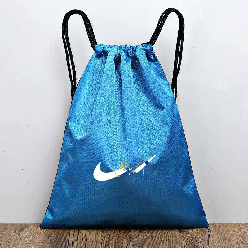 Basketball bag pocket pocket backpack football shoe nails shoes bags, fitness sports drawing strap backpack, simple lightweight storage bag