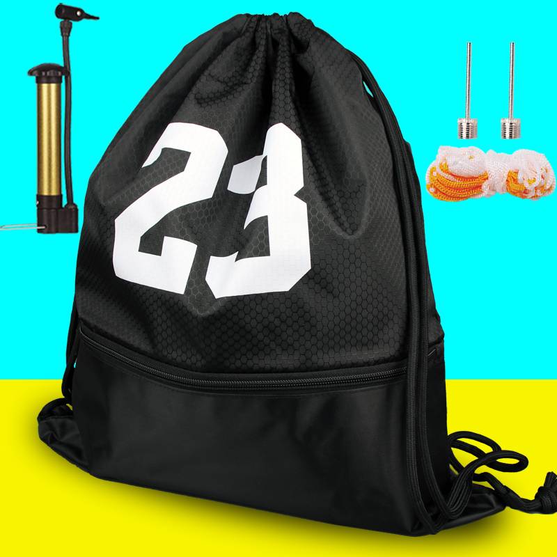 Black + air pump + air needle + web pocket