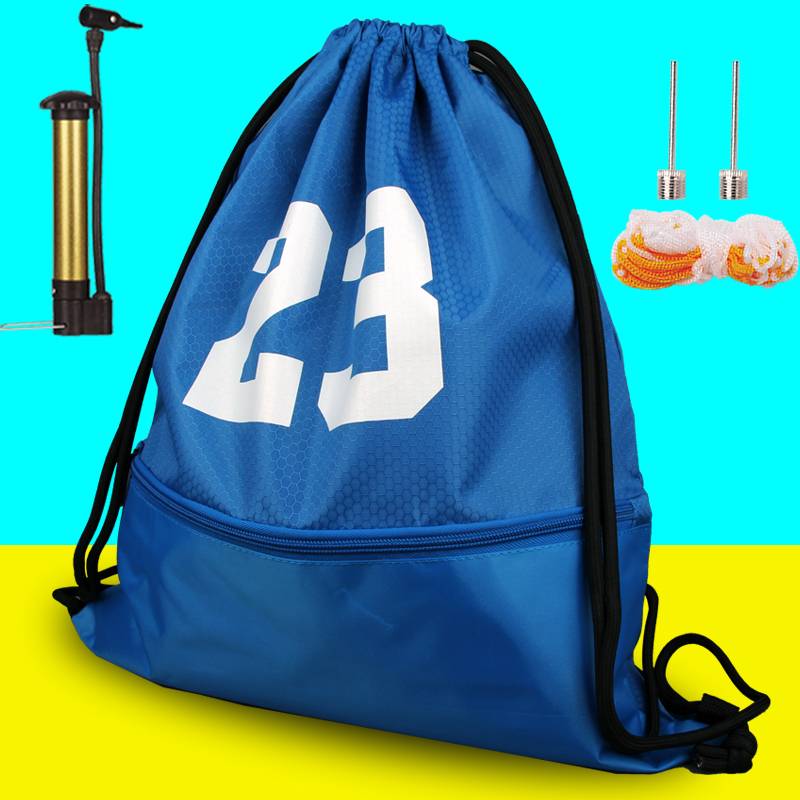 Light blue + air pump + air needle + web pocket