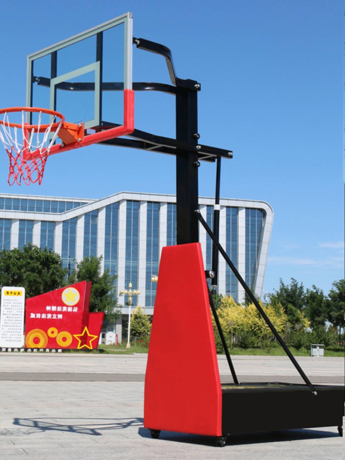 Outdoor basketball rack children's adult adolescent standard indoor and outdoor competition training can be moved and can be lifted