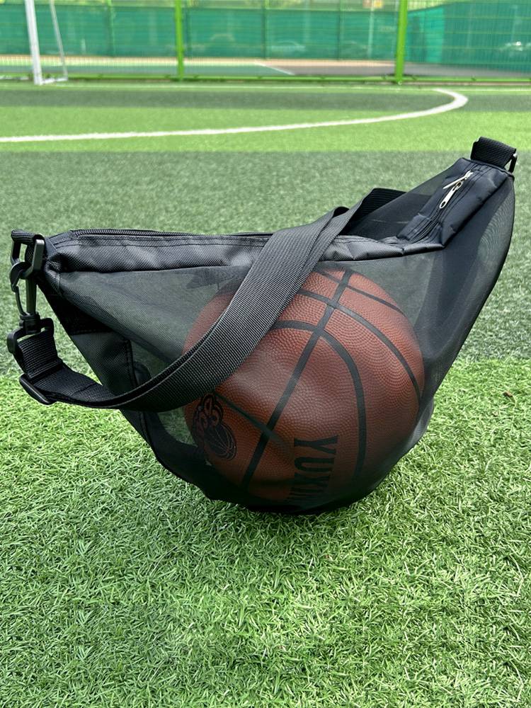 Net cloth ball bag large -capacity Portable shoulder messenger ball storage bag multi -function sports backpack basketball bag net bag