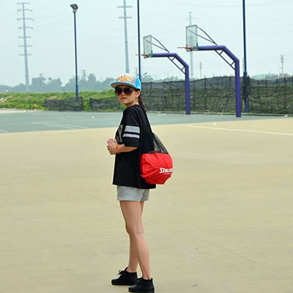 Basketball bag net bag football bag fitness bag pocket pocket pumping rope bag children's basketball backpack customization