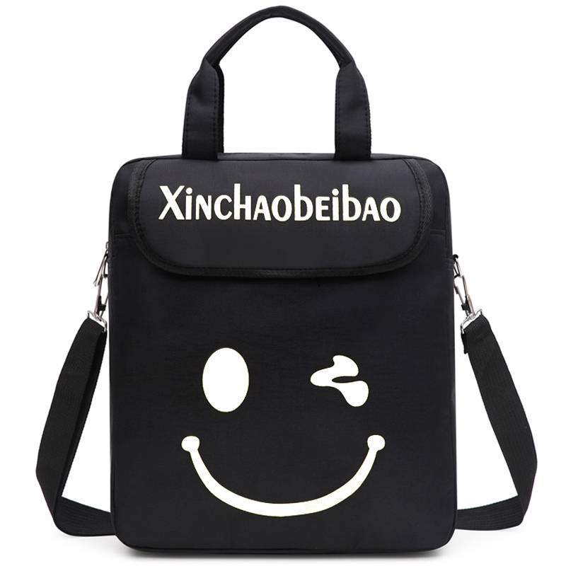 Primary school luminous tuition bag boys' schoolbag handbuk -raised three -use school bag handbag girl backpack backpack