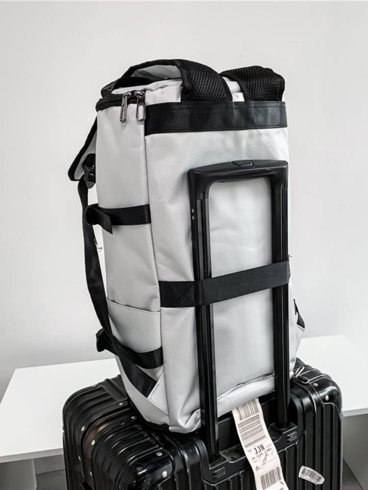Backpack men's oversized capacity basketball bag training fitness bag student schoolbag sports backpack tide riding helmet bag