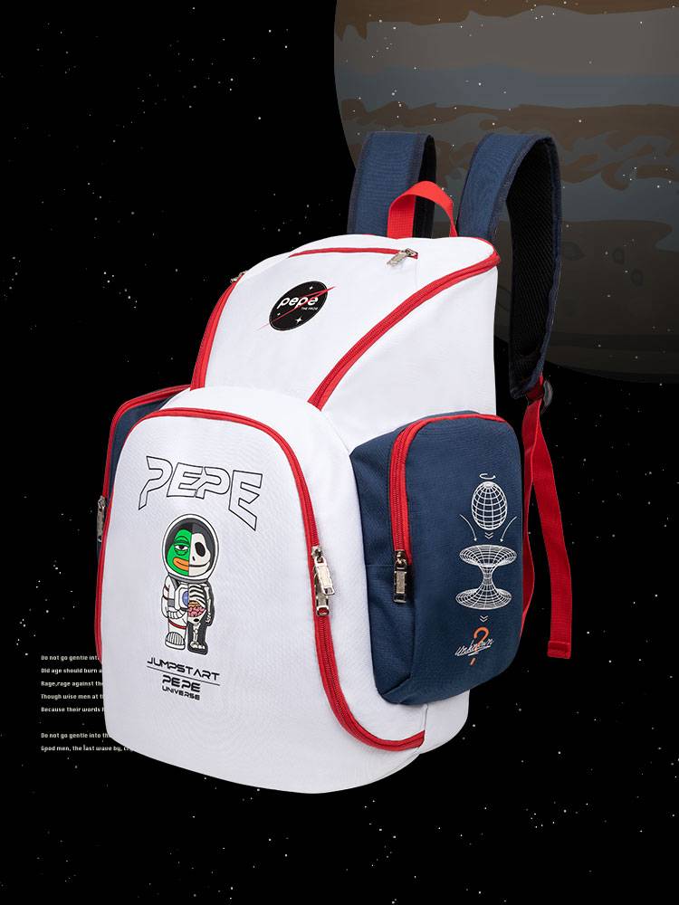 JRS x sad frog joint name large -capacity basketball backpack sports training trend multi -function backpack