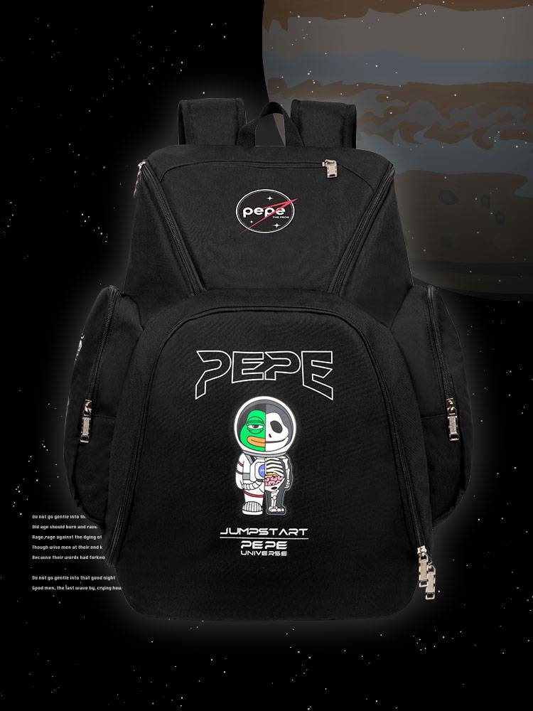 JRS x sad frog joint name large -capacity basketball backpack sports training trend multi -function backpack