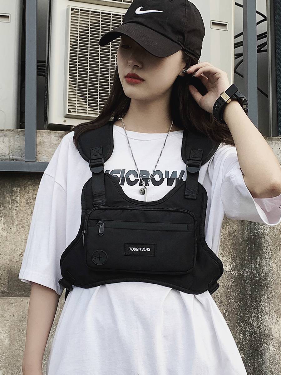 Tide brand tactical charter energy vest leisure personality men's bag ins vecga bag men's chest bag worker backpack