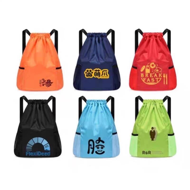 Bouder pocket pocket backpack customization 2024 new simple travel backpack large -capacity drawstring fitness sports basketball bag