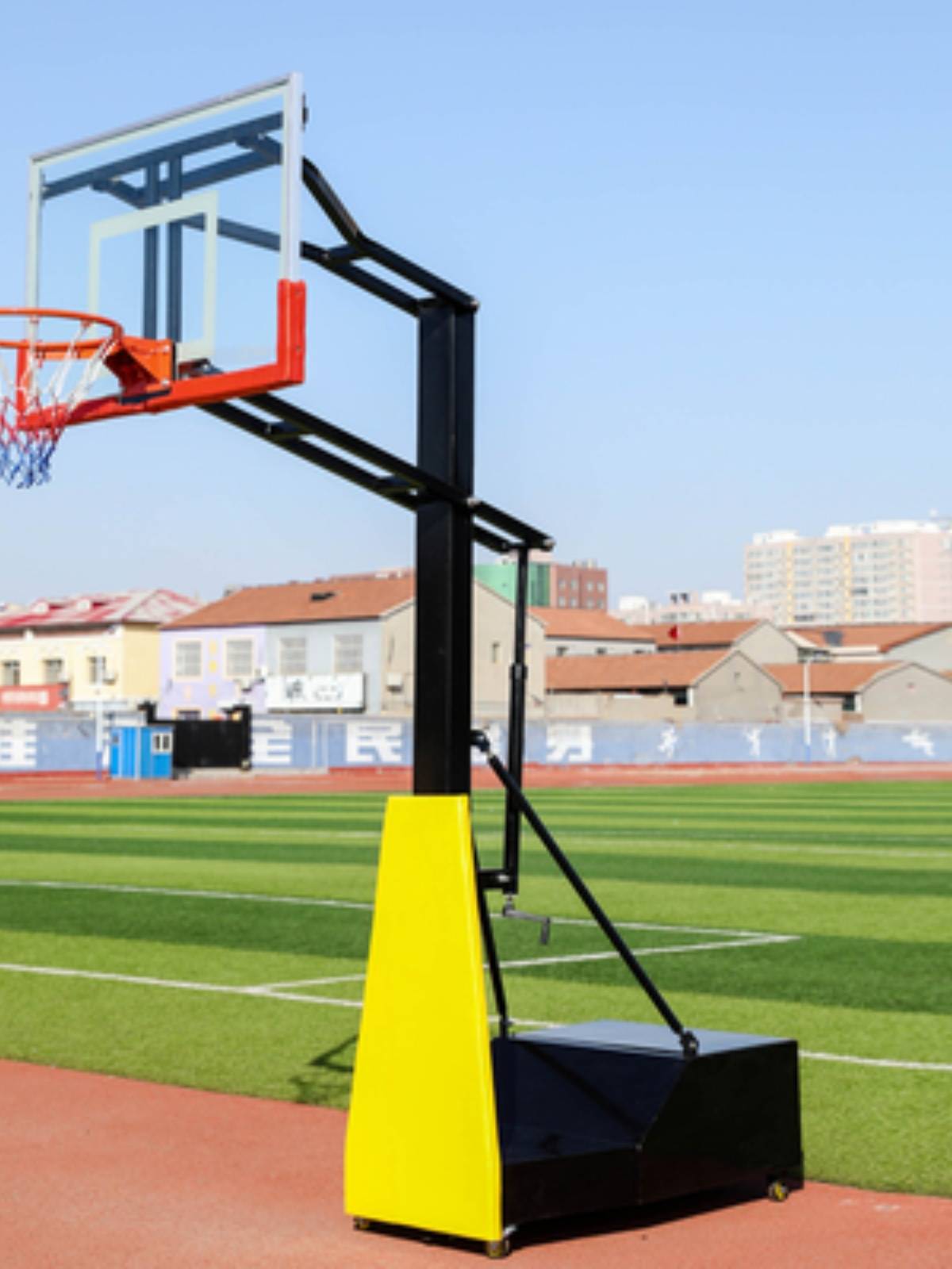Basketball racks mobile outdoor home room lift and surrender standard basketball rack young children's ball frame