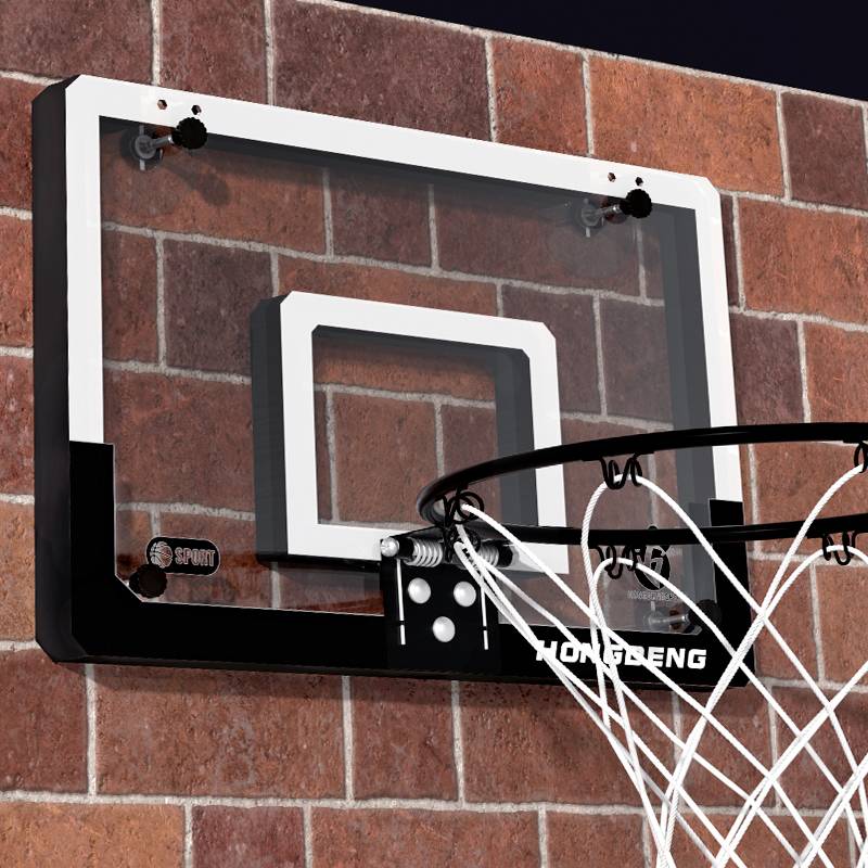 Quiet ball-free, three-to-seven basketball baskets for children in indoor wall-to-walls