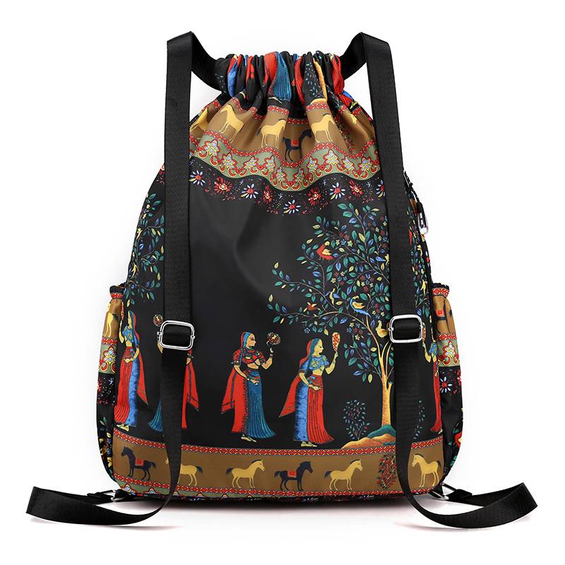 2024 new beam pocket drawing basketball bag men's and female sports fitness waterproof backpack large capacity travel bag