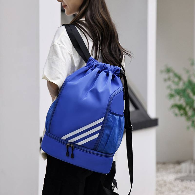Beam Pocket Pulling Strip Bags Wet Wet Separation Swimming Bags Basketball Basket Basketball Basketball Basketball 2024 New men and women backpacks