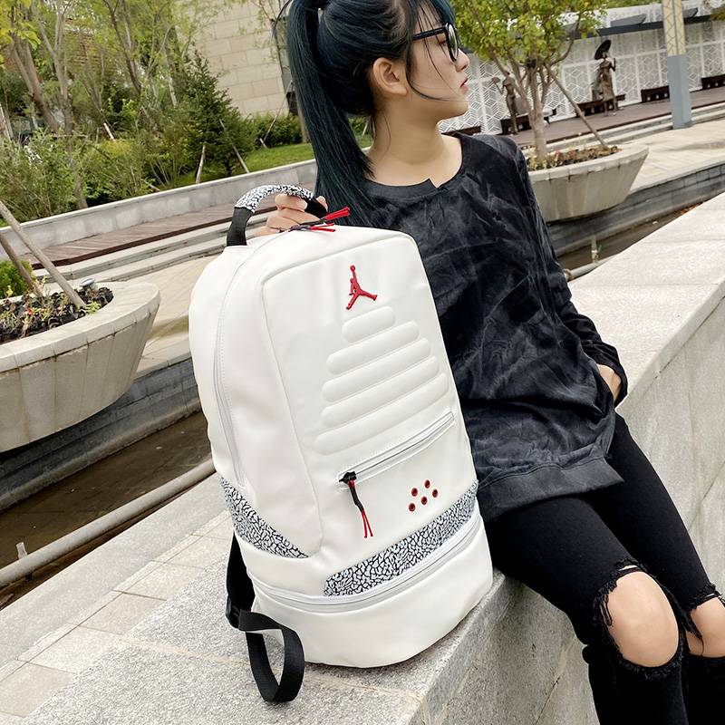 AJ backpack sports Student schoolbag Kang Dai Kang Large -capacity Jordan Basketball Backpack Computer Travel Training Fitness Package