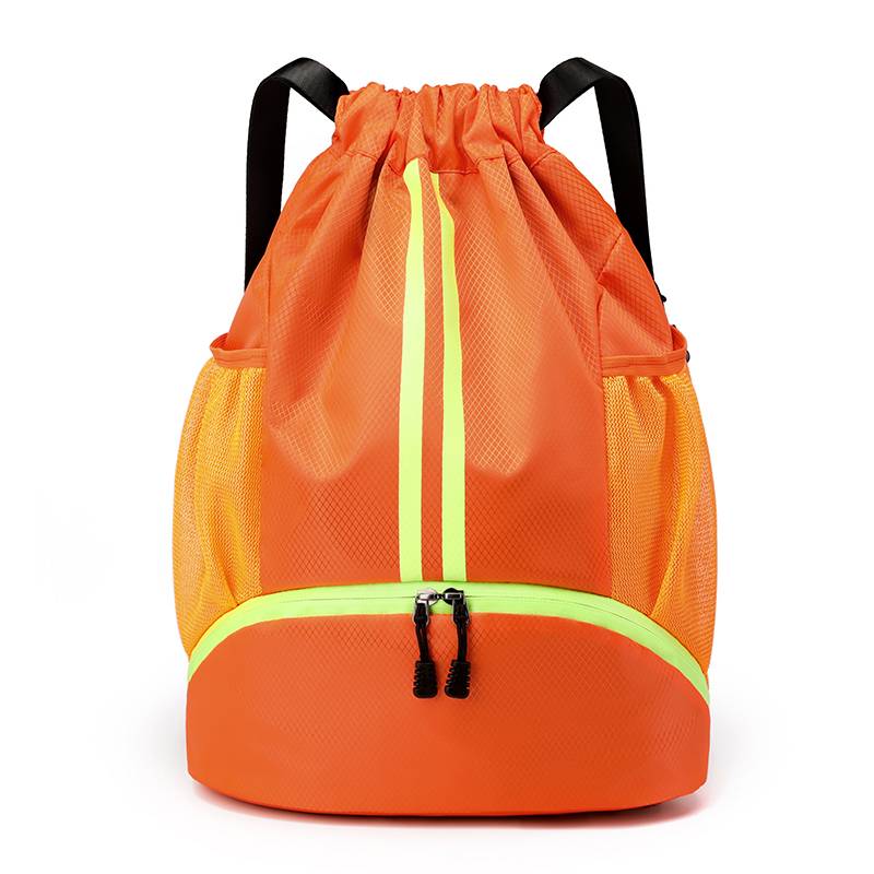 American -style training fitness bouquets with drawing rope folding large -capacity basketball bag basketball bag dry wet and wet separation swimming bag