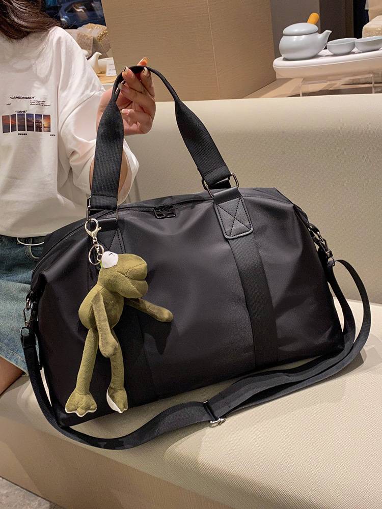 Short -distance large -capacity travel bag female hand -randable bags for money, lightweight portable luggage bag sports yoga fitness bag