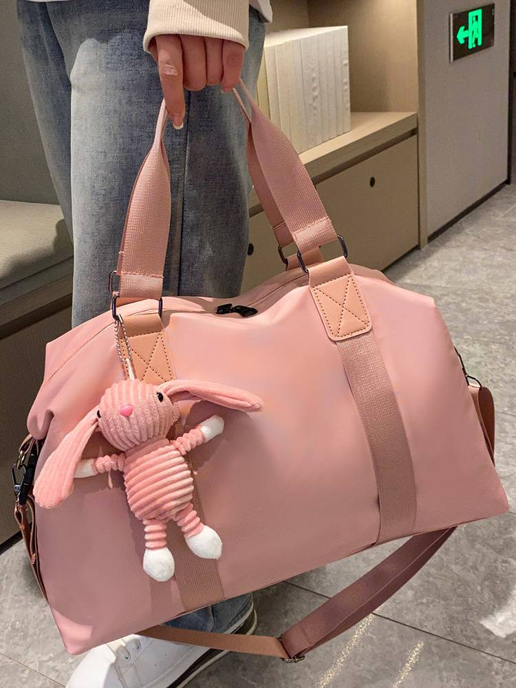 Short -distance large -capacity travel bag female hand -randable bags for money, lightweight portable luggage bag sports yoga fitness bag