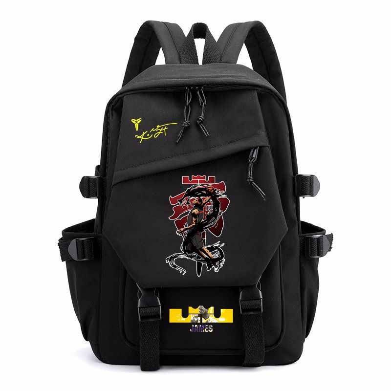 Kobe Bag James Curry Backpack Basket Barbarium Junior Senior and Senior Students Male Leisure Backpack Large Capacity
