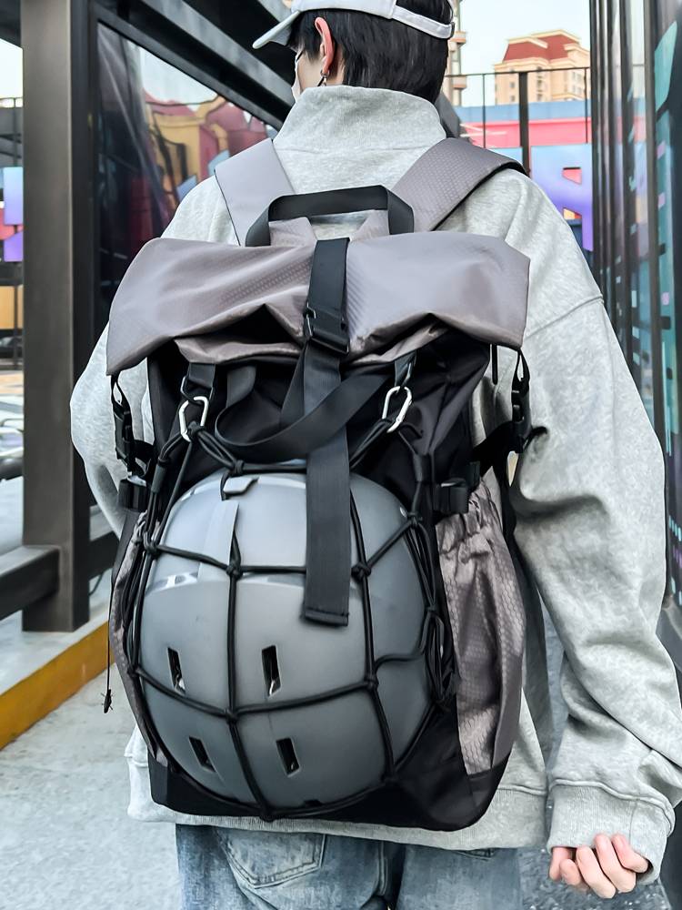 Multifunctional basketball bag large -capacity fitness training backpack male and female student sports mountaineering riding helmet backpack