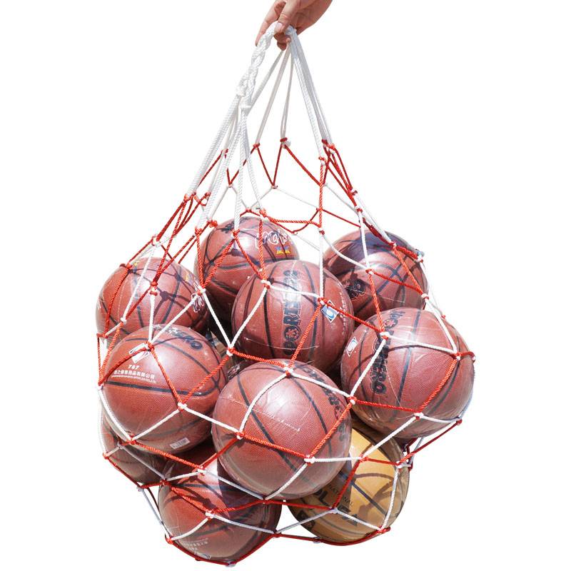 Bold basketball network bag pocket net bag football storage bag woven bag ball pocket large volume volleyball football storage bag