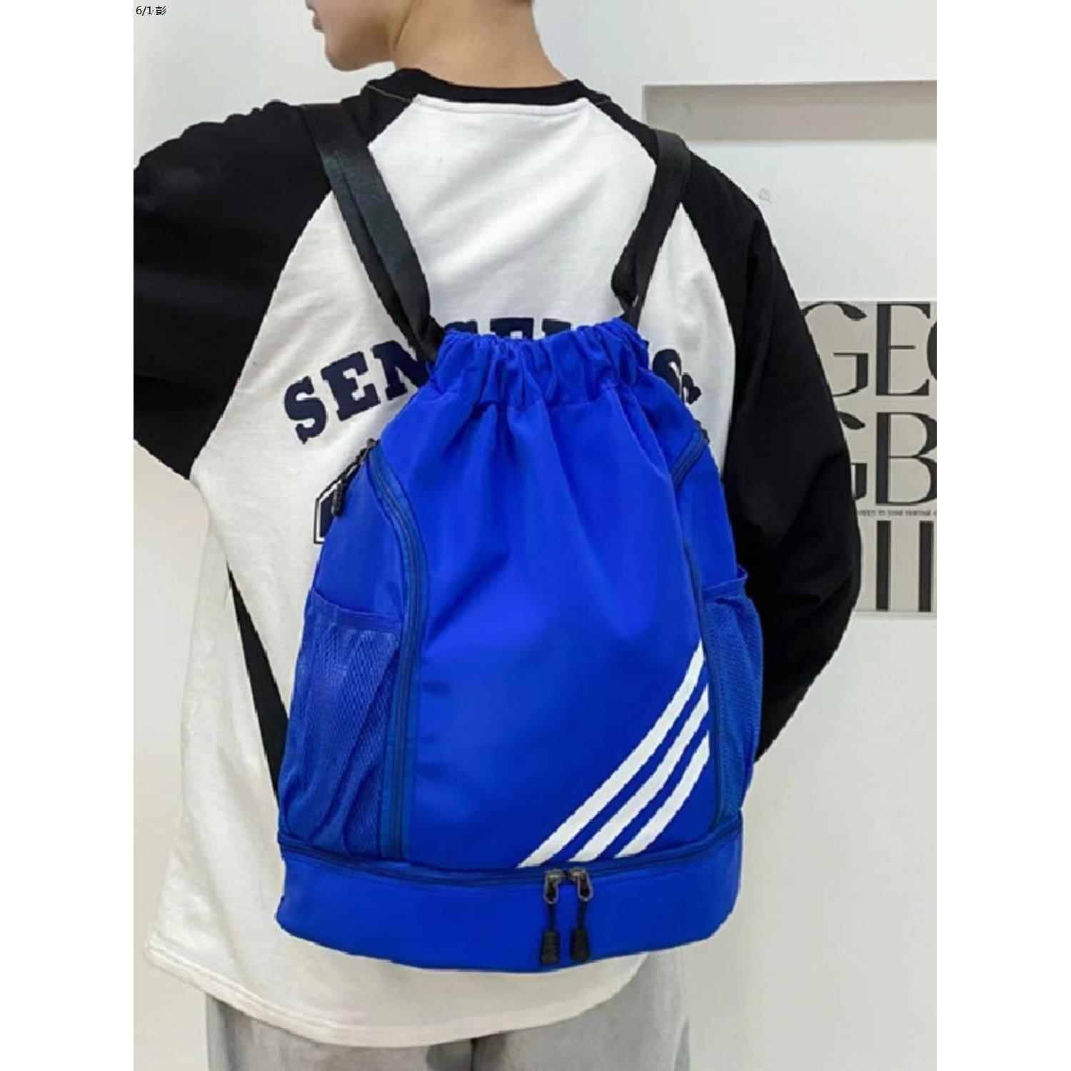 Beam mouth backpack 2023 new large capacity lightweight, dry and wet separation swimming backpack travel basketball bag