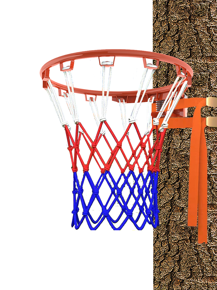 Wall -mounted basketball rack tree on the bars hanging basketball frame adult basketball user exemption basket frame