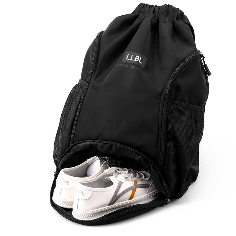 Beam -mouth basketball bag Student basketball training bag large -capacity multi -function polyll shoulder bag sports fitness storage bag