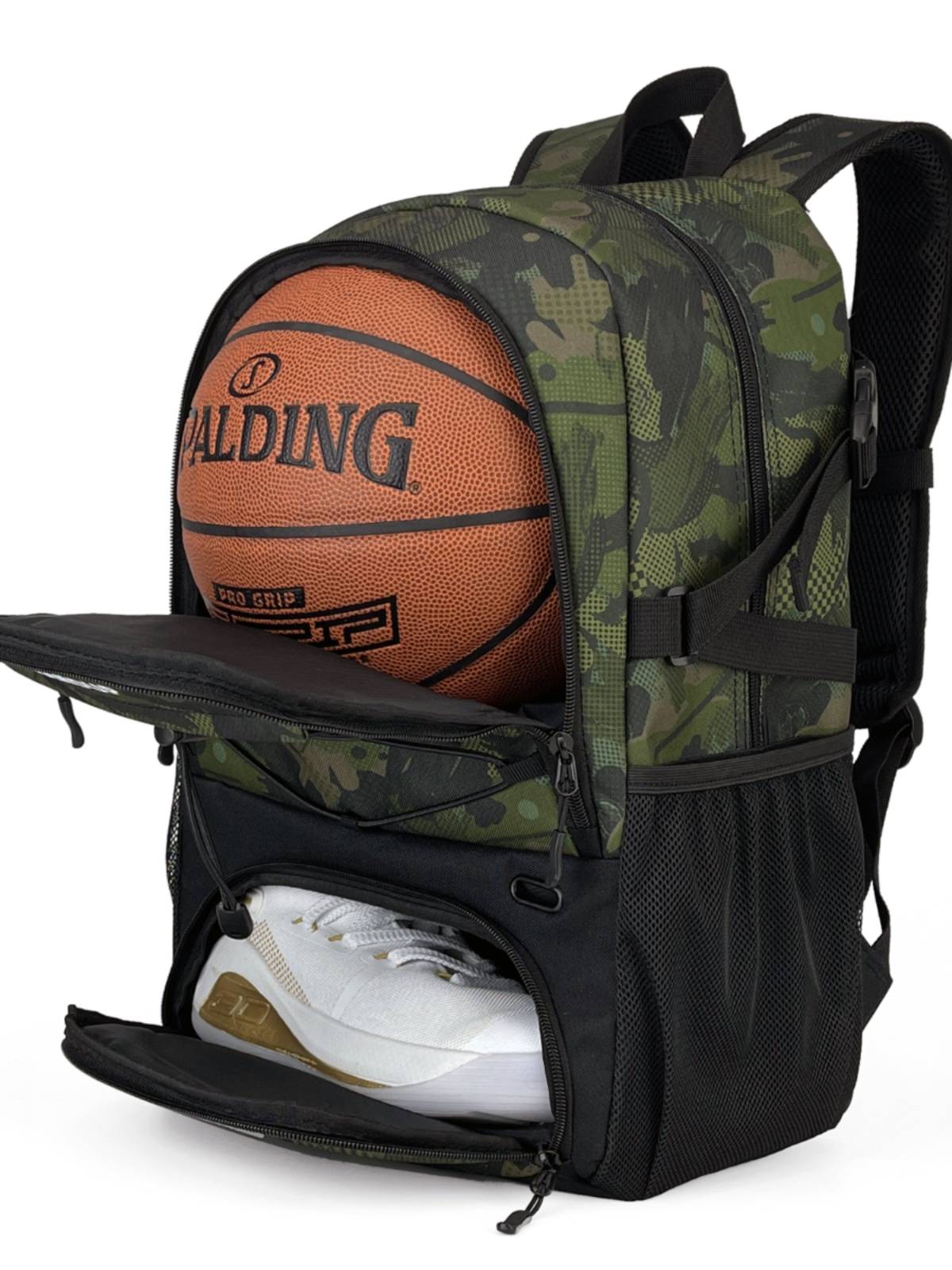 Export cross -border basketball backpack volleyball training backpack men and girls football shoes storage outdoor large capacity