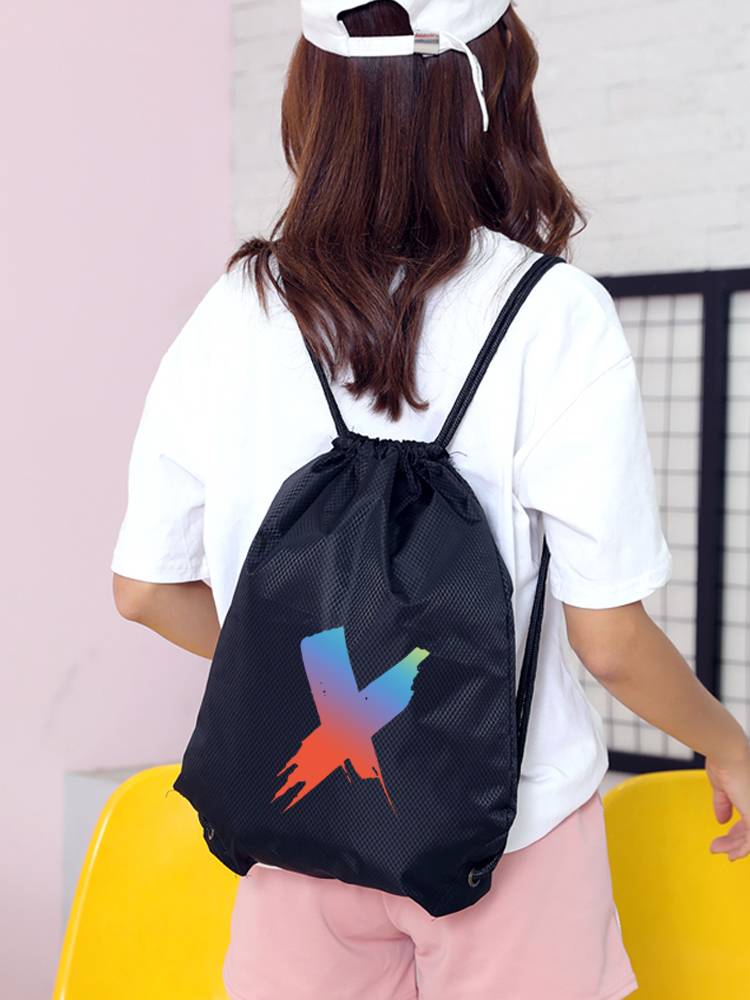 Basketball bag storage bag drawing Student bunch pocket pocket waterproof sneakers bag basketball bag training backpack customization