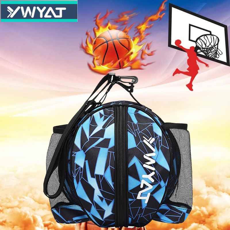 A new one-shoulder black and blue triangle basketball bag