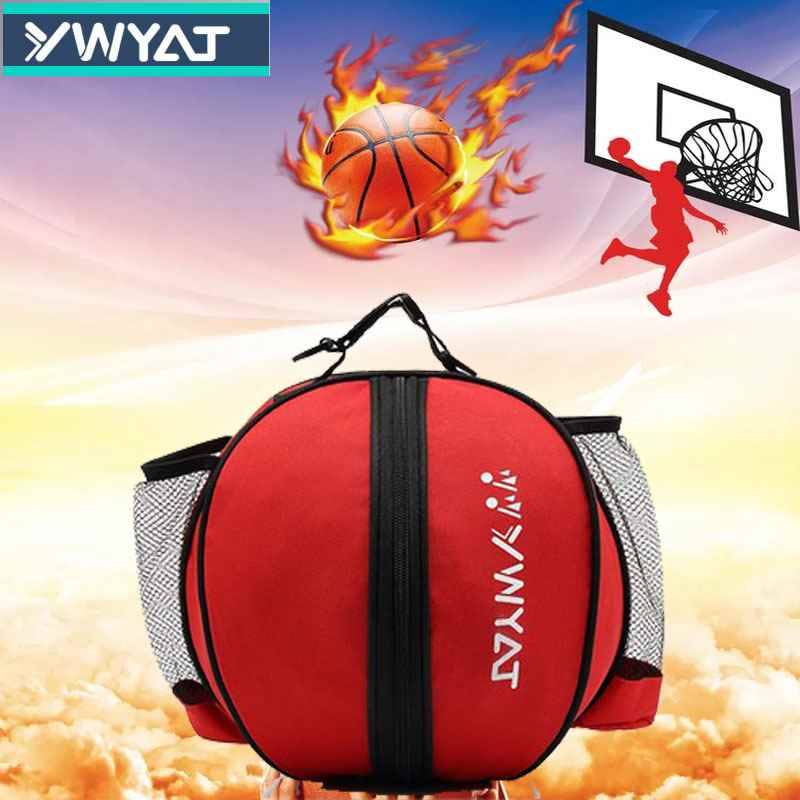 Single-shouldered red basketball bag