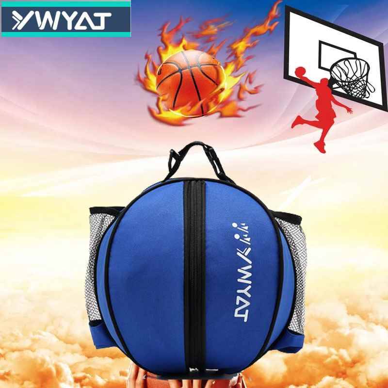 Two-shoulder blue ball bag